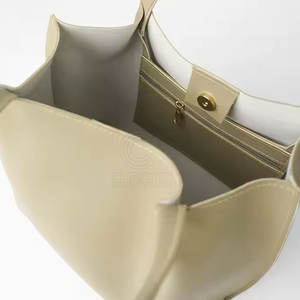 2025 sac à main fourre-tout en cuir Vintage pour dames plus grande capacité avec logo personnalisé doublure en PVC matériau PU étanche - Product Image 4