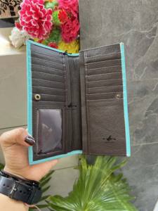 Long portefeuille nouveauté usiné à la main sculpture en cuir hommes portefeuille Style occidental couleur Turquoise Offre Spéciale mode porte-monnaie - Product Image 6
