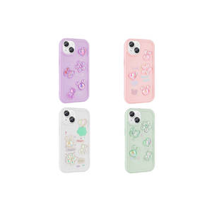 Funda de Silicona Brillante con Figura en Relieve para iPhone 15 14 Plus 13 Pro Max con Estilo Ins y Logotipo - Blanco - Product Image 2