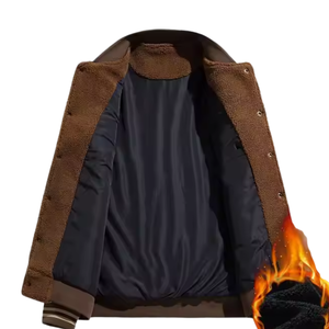 2025 hiver personnalisé en gros luxe épais polaire laine cuir basket-ball Letterman Varsity veste femmes et hommes - Product Image 5