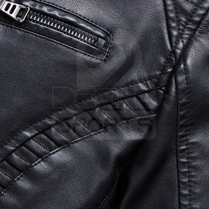 Chaqueta de Invierno de Cuero para Hombre, Diseño Moderno, Precio Económico, Color Personalizado, Estilo Único, Frente de Lona, Ecológica - Product Image 6