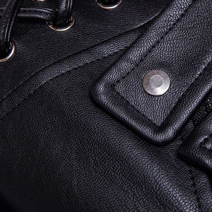 Chaqueta de Cuero para Hombre, Abrigada para Invierno, con Cuello Alto, Transpirable, Informal, a Precio Razonable - Product Image 5