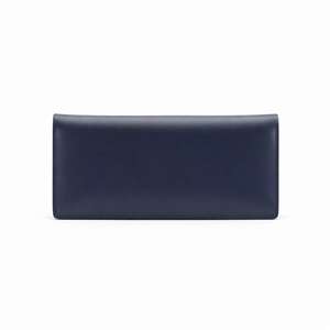 Portefeuille long en cuir véritable pour homme, nouveau design simple, avec plusieurs emplacements pour cartes - Product Image 1