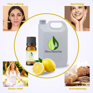 Tonique liquide à l'hydrolat de zeste de citron pressé à froid 100% pur de qualité supérieure certifié GMP pour le soin du visage et l'aromathérapie - Product Image 2