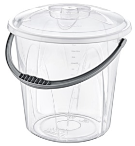 Seau à eau en plastique PP de style européen Afossa AK 200 20L avec poignée, durable, multi-usages, pour une utilisation intérieure/extérieure, écologique - Product Image 1