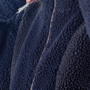 Custom <b>Men</b> Women's Winter <b>Sherpa</b> Full-Zip <b>Fleece</b> <b>Jacket</b> High Quality Outdoor Zipper Patchwork with Stand Collar Outdoor Clothing - Product Image 4