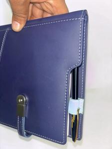 Organisateur de documents en cuir avec fermeture éclair, bloc-notes et poches - Product Image 6