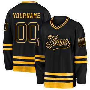 Venta al por mayor de Jersey de hockey por encargo de alta calidad de los hombres de la sublimación de desgaste de hockey sobre hielo transpirable de secado rápido lavado jersey de hockey - Product Image 1