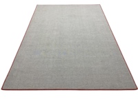 Tapis classique en laine fait à la main de style uni de grande taille de salon de conception rouge