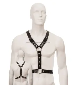 Manufacturer And Wholesale Gay And Me Leather Chest Harness Fetish Kinky Products Cow Leather Harness Adult Shop Bdsm Gear