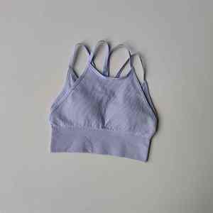 Sujetador Deportivo Elástico Simple con Logotipo Personalizado en la Parte Delantera, Talla Grande, para Correr, Yoga, Fitness, Transpirable, de Secado Rápido y Alto Soporte - Product Image 5