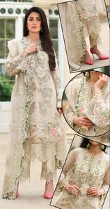2023 vente chaude Collection de luxe robe de mariée indienne pakistanaise en mousseline de soie Salwar Kameez costume pour les fêtes - Product Image 3