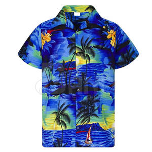T-shirts de plage 100% coton de haute qualité pour hommes, dernière conception de vêtements de plage de couleur personnalisée - Product Image 1