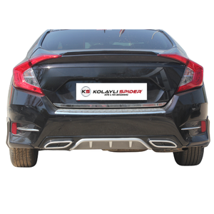 Aileron de coffre arrière en FRP Honda Civic 2016-2021 - Kit carrosserie Aileron de décoration pour Honda Civic 10ème génération FC5 berline 2016-2021 - Product Image 3