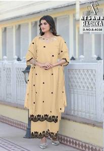 Elegante Kurti de Viscosa y Rayón para Mujer, Listo para Usar, de Secado Rápido, Moderno, para Bodas, Diseños Personalizados, Ropa de Fiesta, OEM, ODM, Indio - Product Image 3