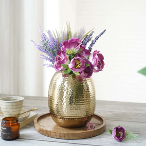 High Rated Vases Decorative Gold Silver <b>Black</b> Metal Flower Vases for Weddings Events Hotels and Modern Home Tabletop Use Various - Product Image 3