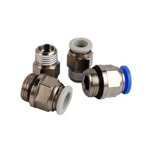 Accesorios de aire de tubería neumática de plástico serie PC Accesorios de empuje de un toque para restaurantes e industrias de impresión Nueva condición - Product Image 1