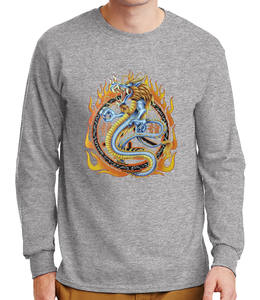 Premium Unisex 180Gsm Oversize Camiseta de manga larga Diseño personalizado 100% Algodón Camiseta de manga larga para hombre - Product Image 5