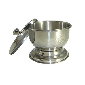 Low Price High-quality Luxury Stainless Steel Men's Silver Shaving Bowl with Custom Logo and Customizable Size by Madhav Metal - Product Image 1