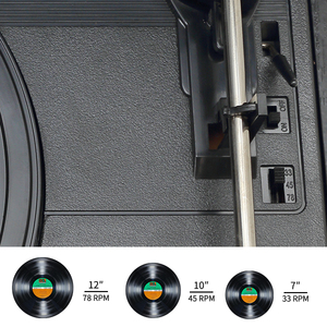 Hệ thống Hi-Fi Máy ghi âm cổ điển với 2 loa âm thanh nổi Máy nghe nhạc đa chức năng - Product Image 3