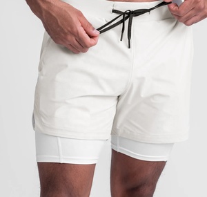 Shorts Deportivos para Hombre, de Poliéster, de Cintura Alta, Transpirables, de Secado Rápido, con Logotipo Personalizado, para Gimnasio y Actividades Deportivas - Product Image 6