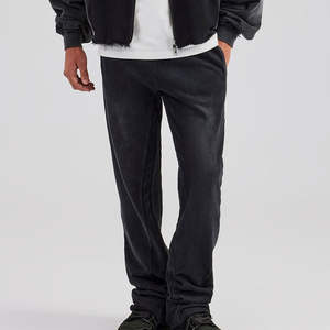 Survêtement en molleton de coton délavé à l'acide pour hommes, tissu extensible haute performance, vêtements de course, fabrication OEM/ODM en usine - Product Image 5