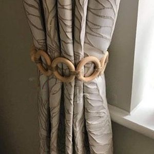 Indian Manufacture of <b>Wooden</b> Designer <b>Curtain</b> Tieback Round <b>Wooden</b> Carved <b>Curtain</b> Tie Back in Good Price - Product Image 3