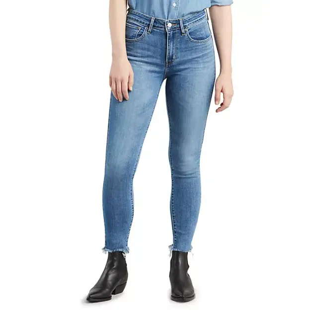 Cintura alta das mulheres Relaxado Fit Stretch Jeans Rasgado Calças 2023 Novo Estilo Venda Quente Mulheres Denim Jeans Stretch Elásticos Roupas