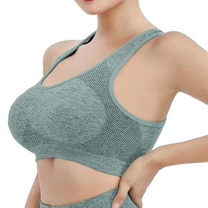 Sujetador deportivo de tela transpirable para mujer con diseño de cuello Halter simple, nuevas técnicas lavadas - Product Image 6