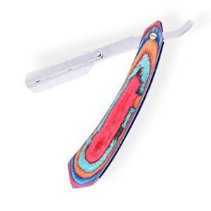 Maquinilla de afeitar recta desechable de alta calidad con embalaje personalizable para afeitar el cabello Bikini o mango de madera corporal - Product Image 2