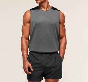 Camisetas sin mangas de algodón transpirables personalizadas para hombre, estilo deportivo, para entrenamiento, gimnasio, correr, chalecos deportivos. - Product Image 1