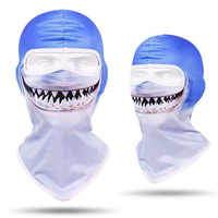 Balaclava intégrale coupe-vent, respirante, à séchage rapide, extensible, pour ski, pêche, cyclisme, plage, 100% polyester, masque de sport par sublimation