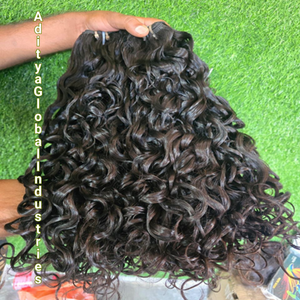 Colección de Cabello Natural Raw Temple, Estilo Rizado y Voluminoso, Cabello de un Solo Donante, Doble Trama, Extensiones de Cabello Virgen de Calidad - Product Image 2