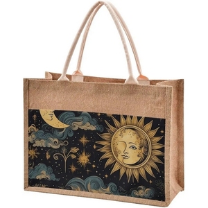 Venta caliente yute bolso logotipo personalizado bolsas de mano reutilizable yute compras al por mayor fabricante de la fábrica de Bangladesh - Product Image 3