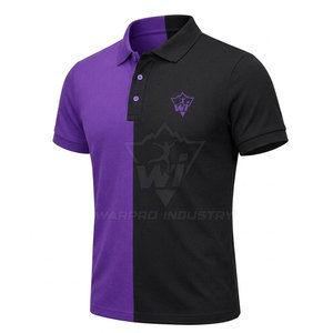 เสื้อยืดผู้ชายสุดเท่ ผ้าถักคุณภาพพรีเมียม ผสมผ้าฝ้ายเนื้อแน่น แขนสั้น ทรงคลาสสิก ใส่สบาย เหมาะสำหรับธุรกิจ กอล์ฟ และกิจกรรมกลางแจ้ง - Product Image 3