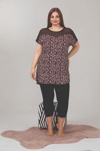 Conjunto Capri de Viscosa para Mujer Talla Grande, Ligero, Suave y Cómodo para Estar en Casa - Product Image 4