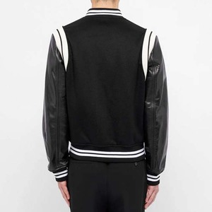 New 2026 Custom Chenille Embroidery Comfortable Letterman Leather Sleeve College <b>Baseball</b> <b>Jacket</b> <b>For</b> <b>Men</b> - Product Image 3