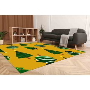 Alfombra con diseño de pino - Alfombras con motivos de árboles, alfombra de pino, alfombra moderna estampada, alfombra suave con pelo largo - Product Image 4