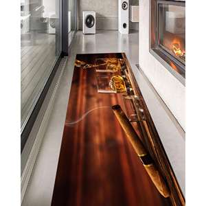 Alfombra de whisky y cigarros, tapete masculino para bar, alfombra digitalmente impresa para la cueva del hombre, alfombra delgada no tejida - Product Image 2