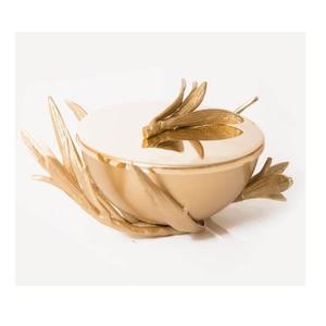 Bol à écrou en métal de qualité alimentaire facile à nettoyer en acier inoxydable et plat en laiton pour manger et servir à la maison fêtes d'hôtel - Product Image 5