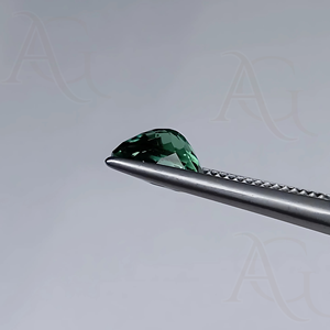 Bague de tourmaline verte de laboratoire de forme ovale en vrac Bague de tourmaline pour la fabrication de bijoux Pierre précieuse synthétique personnalisable - Product Image 3