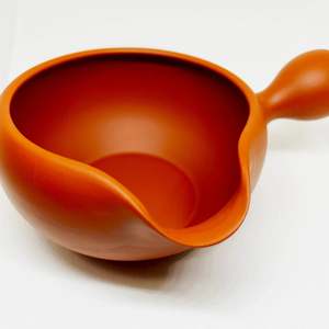 Bouilloire à col de cygne rouge Shudei Yuzamashi, artisanale, en céramique Tokoname - Product Image 5
