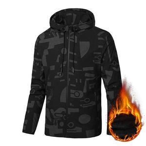 Factory Wholesale Custom Logo Formal Men's Winter Hooded <b>Coat</b> with Stand Collar Cartoon Pattern Waterproof Windproof in Stock - Product Image 2