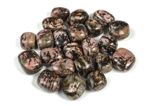 Pierres Roulées de Rhodonite Polies, Gemmes Naturelles Roses et Noires, Cristal de Forme Libre pour Guérison, Feng Shui, Art et Collection - Product Image 1