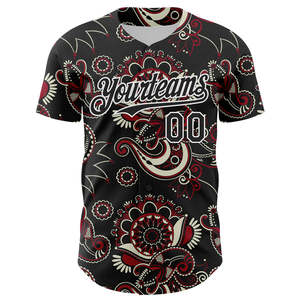Camiseta de béisbol personalizada proveedor mayorista auténtico transpirable duradero ligero resistente a la humedad ajuste cómodo para jugadores - Product Image 5