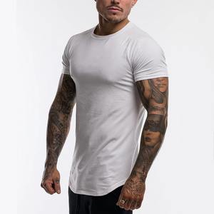 Camiseta para hombre de algodón transpirable, camiseta de manga corta para gimnasio, camiseta ajustada de verano para hombre - Product Image 5