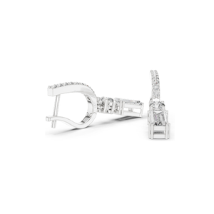 Pendientes de Aro con Diamantes de Laboratorio de 1.004 CT para Mujer, Claridad VVS-VS EF, Oro de 18KT, 14KT, 10KT y Plata 925, Oro Rosa, Amarillo, Blanco - Product Image 4