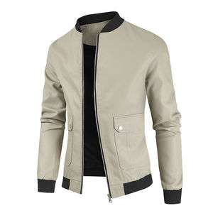 Nouvelle veste en cuir respirante personnalisée pour hommes Vestes en cuir pour hommes Vente en gros - Product Image 3
