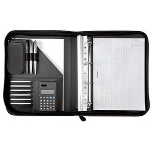 Alassio Ricccione Schreibmappe 26.5 X 34.5 X 4.5 cm Kunstleder Schwarz File <b>Folder</b> - Product Image 1