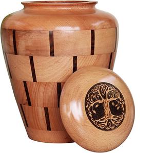 MS INC Design <b>wooden</b> Funeral Cremation <b>Urn</b> <b>For</b> Adult Men Women <b>Ashes</b> Human <b>Ashes</b> Storage - Product Image 4